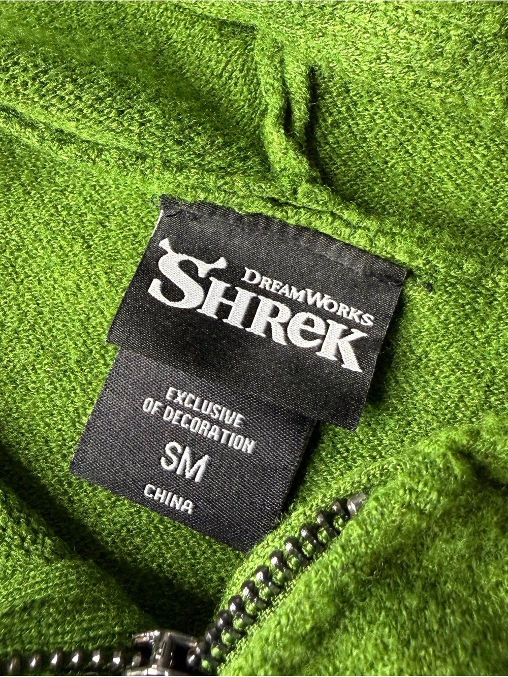 Box Lunch Exclusive Dreamworks Shrek Hoodie Zip Up Sweatshirt Womens Size Small - Picture 3 of 5